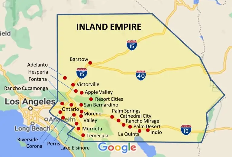 Inland Empire California Map